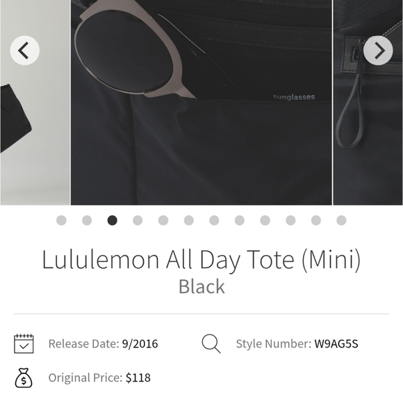 Lululemon All Day Tote (Mini)Black - Picture 16 of 16